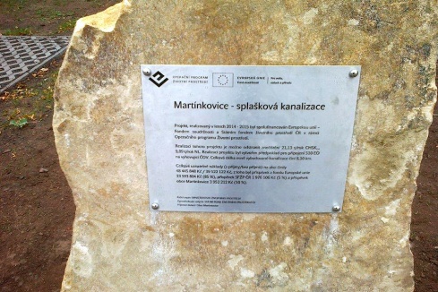 Martínkovice - splašková kanalizace